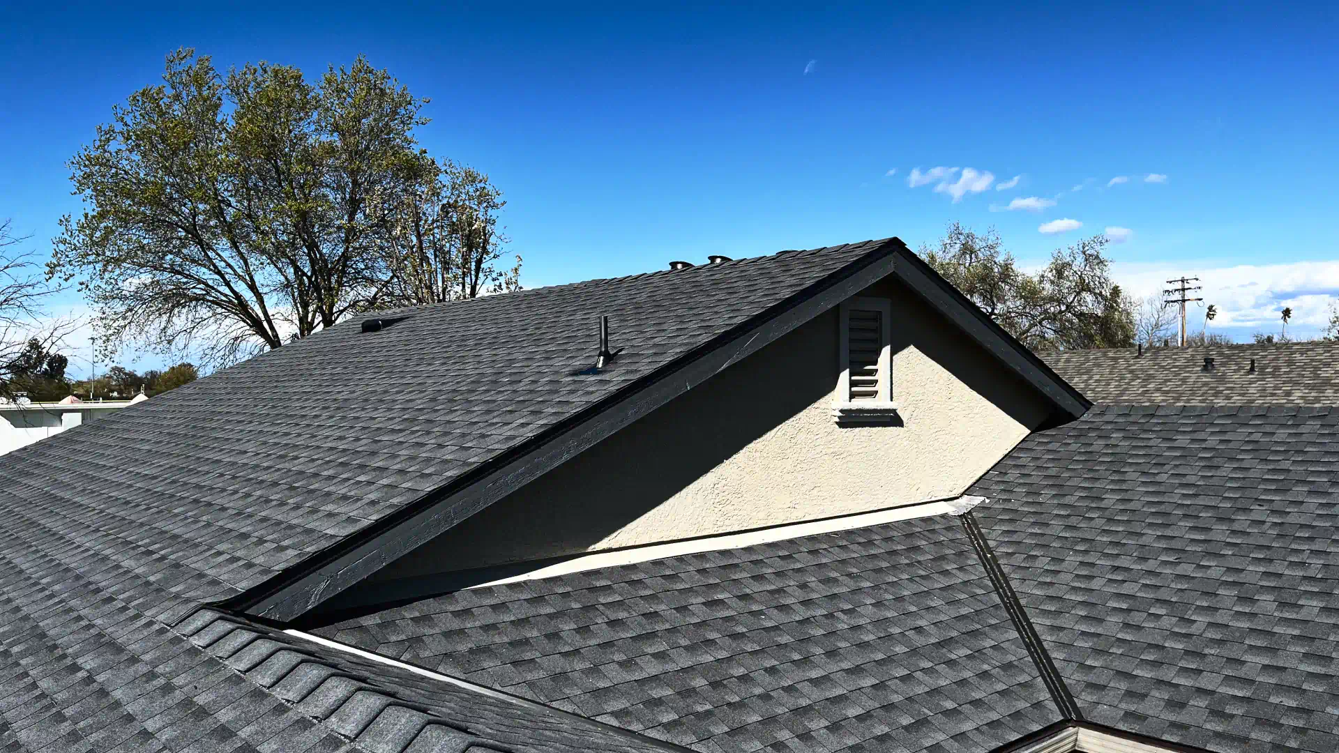 a newly serviced roof opt